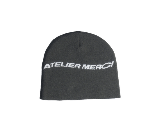BEANIE GREY/WHITE